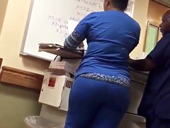 Huge nurse booty