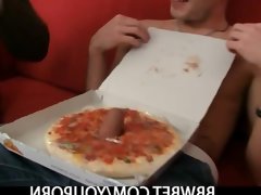 Tasty pizza with cock for..