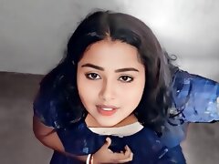 A young indian wife enjoys